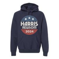 Harris Newsom 2024 For President Kamala Harris Gavin Newsom Premium Hoodie