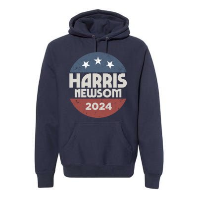 Harris Newsom 2024 For President Kamala Harris Gavin Newsom Premium Hoodie