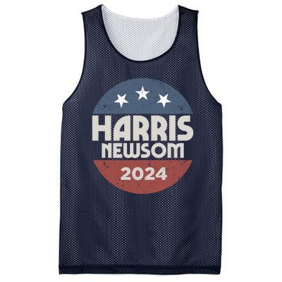 Harris Newsom 2024 For President Kamala Harris Gavin Newsom Mesh Reversible Basketball Jersey Tank