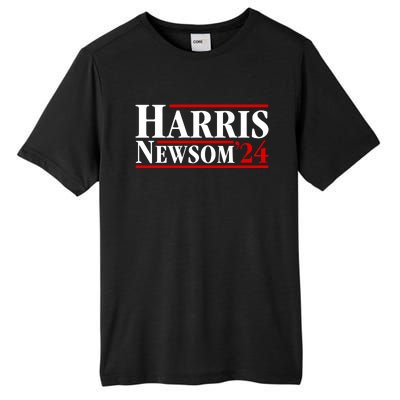 Harris Newsom 2024 For President Kamala Harris Gavin Newsom Tall Fusion ChromaSoft Performance T-Shirt