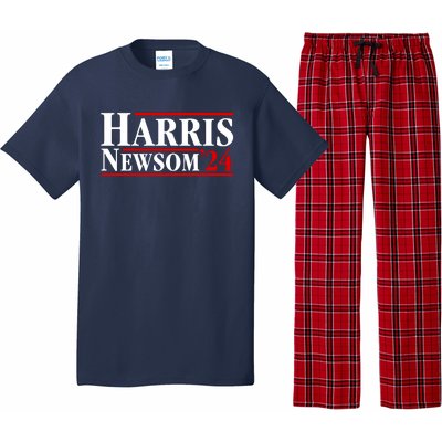 Harris Newsom 2024 For President Kamala Harris Gavin Newsom Pajama Set