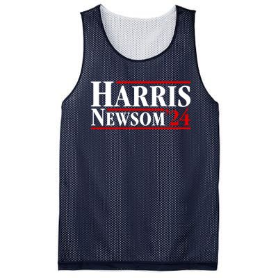 Harris Newsom 2024 For President Kamala Harris Gavin Newsom Mesh Reversible Basketball Jersey Tank