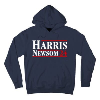 Harris Newsom 2024 For President Kamala Harris Gavin Newsom Tall Hoodie