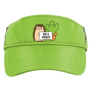 Hedgehog Not A Hugger Cactus Hedgehog Great Gift Adult Drive Performance Visor