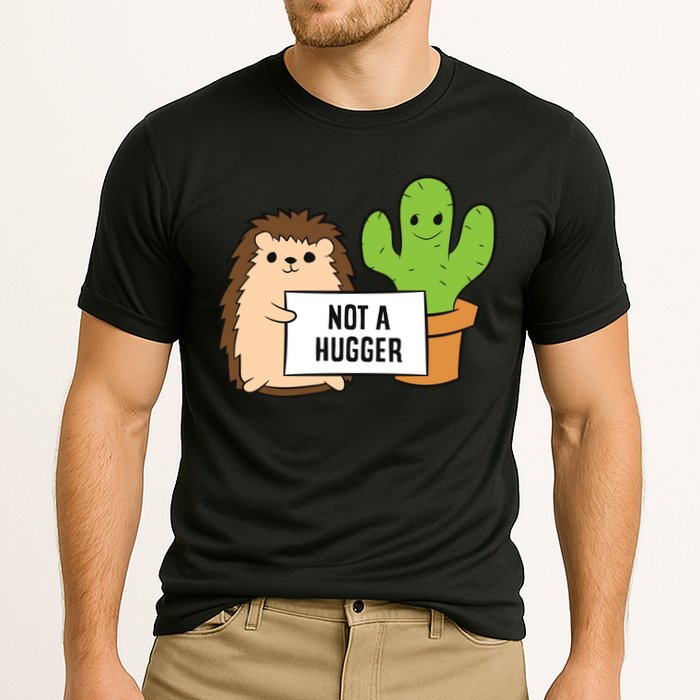 Hedgehog Not A Hugger Cactus Hedgehog Great Gift Cooling Performance Crew T-Shirt
