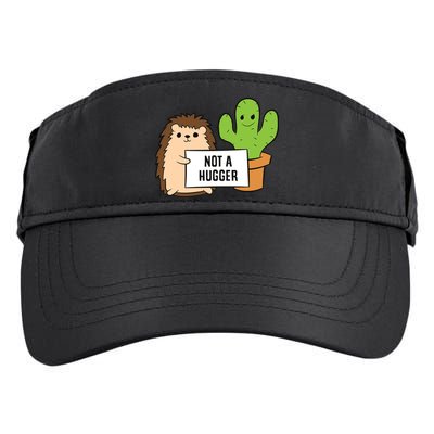 Hedgehog Not A Hugger Cactus Hedgehog Great Gift Adult Drive Performance Visor