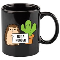 Hedgehog Not A Hugger Cactus Hedgehog Great Gift 11oz C Handle Ceramic Mug
