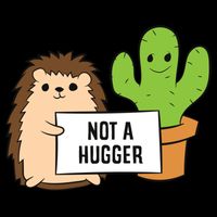 Hedgehog Not A Hugger Cactus Hedgehog Great Gift Flat Bill Trucker Hat