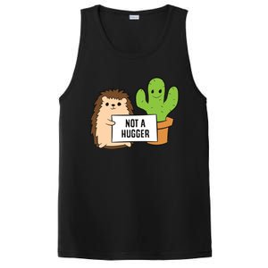 Hedgehog Not A Hugger Cactus Hedgehog Great Gift PosiCharge Competitor Tank