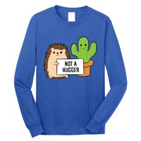 Hedgehog Not A Hugger Cactus Hedgehog Great Gift Long Sleeve Shirt