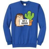 Hedgehog Not A Hugger Cactus Hedgehog Great Gift Sweatshirt