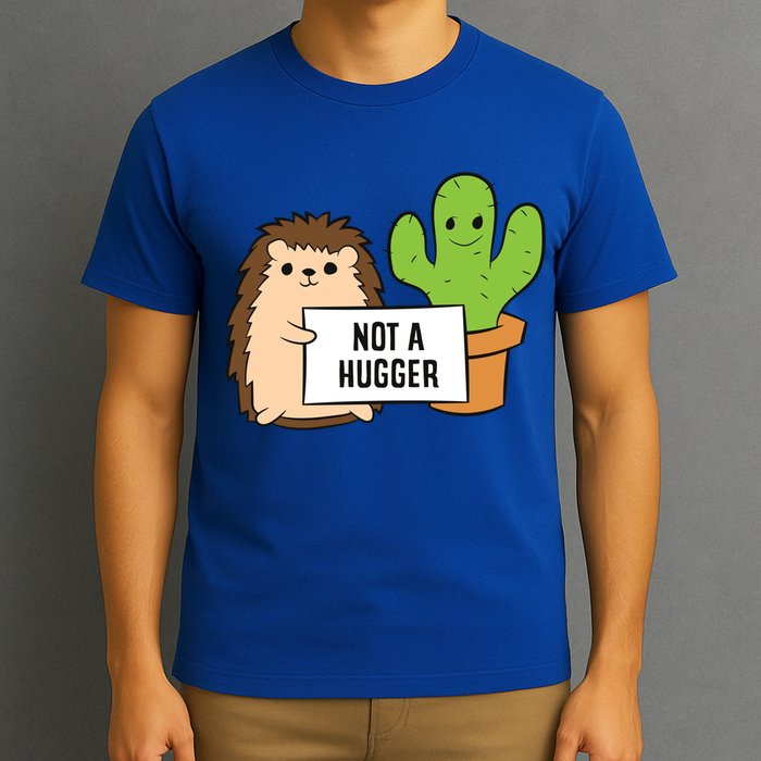 Hedgehog Not A Hugger Cactus Hedgehog Great Gift T-Shirt