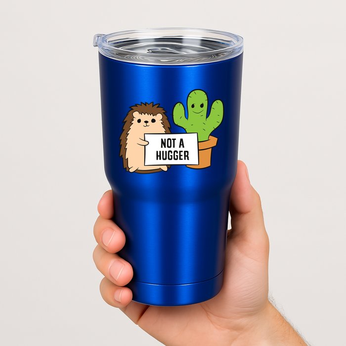 Hedgehog Not A Hugger Cactus Hedgehog Great Gift Tumbler