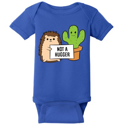 Hedgehog Not A Hugger Cactus Hedgehog Great Gift Baby Bodysuit