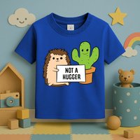 Hedgehog Not A Hugger Cactus Hedgehog Great Gift Toddler T-Shirt