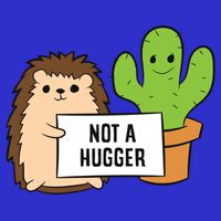 Hedgehog Not A Hugger Cactus Hedgehog Great Gift Toddler T-Shirt