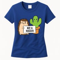 Hedgehog Not A Hugger Cactus Hedgehog Great Gift Womens T-Shirt