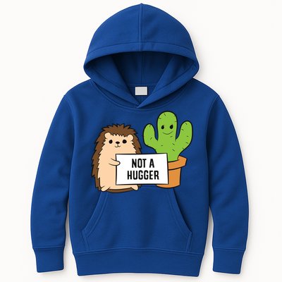 Hedgehog Not A Hugger Cactus Hedgehog Great Gift Kids Hoodie