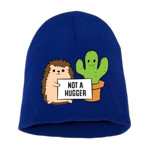 Hedgehog Not A Hugger Cactus Hedgehog Great Gift Short Acrylic Beanie