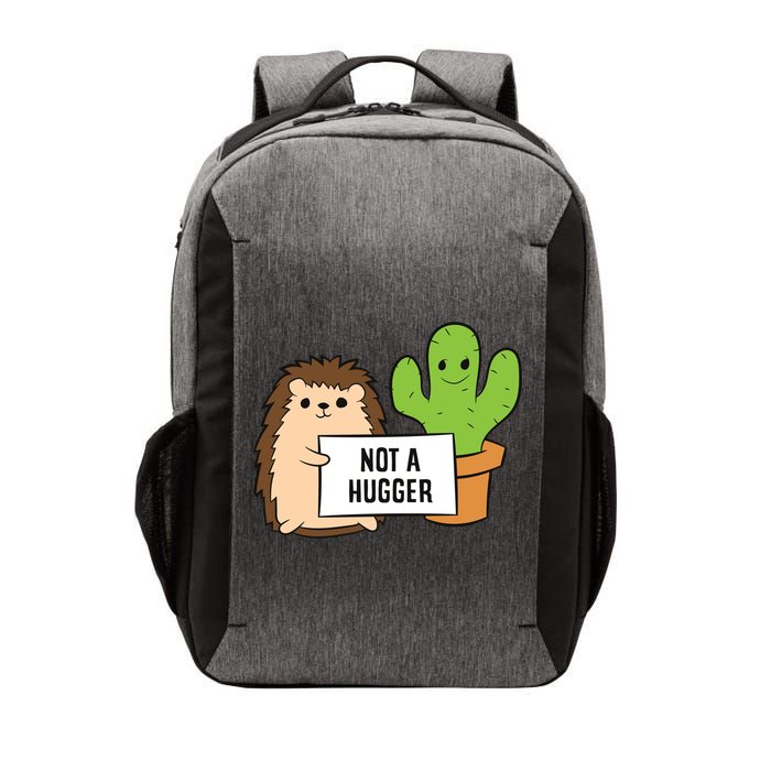Hedgehog Not A Hugger Cactus Hedgehog Great Gift Vector Backpack