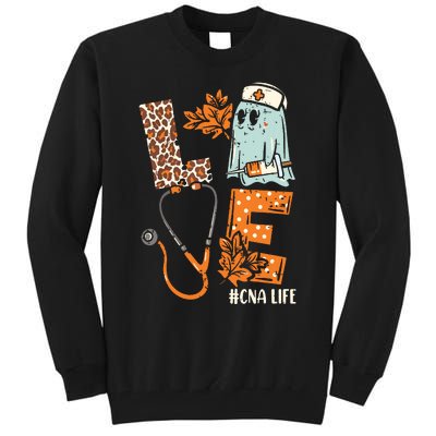 Halloween Nurse Assistant Shirts Love Cna Life Stethoscope Tall Sweatshirt