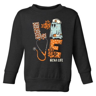 Halloween Nurse Assistant Shirts Love Cna Life Stethoscope Toddler Sweatshirt