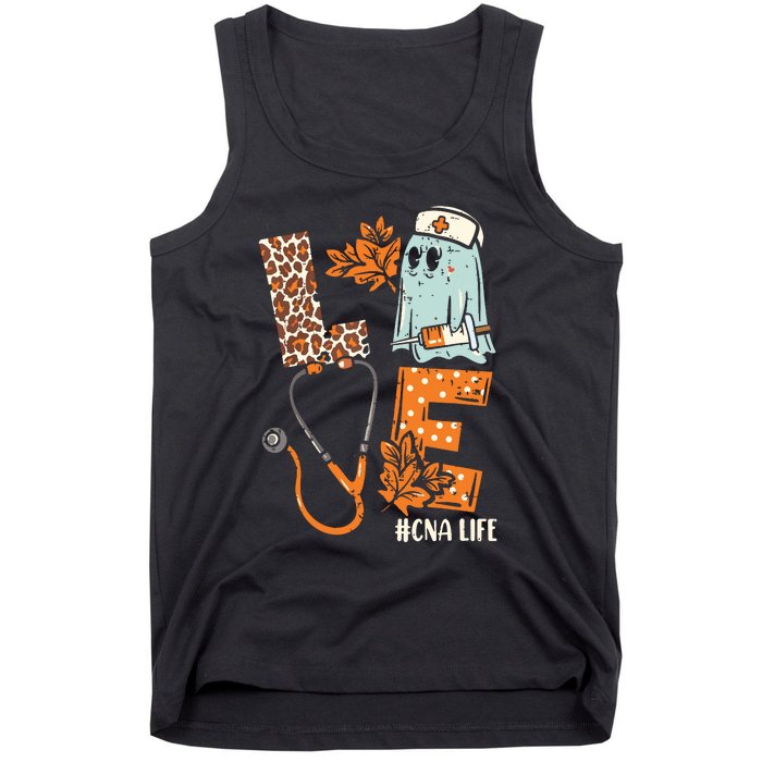 Halloween Nurse Assistant Shirts Love Cna Life Stethoscope Tank Top