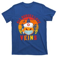 Halloween Nurse All Nurses Love Veins Vampire Cool Gift T-Shirt