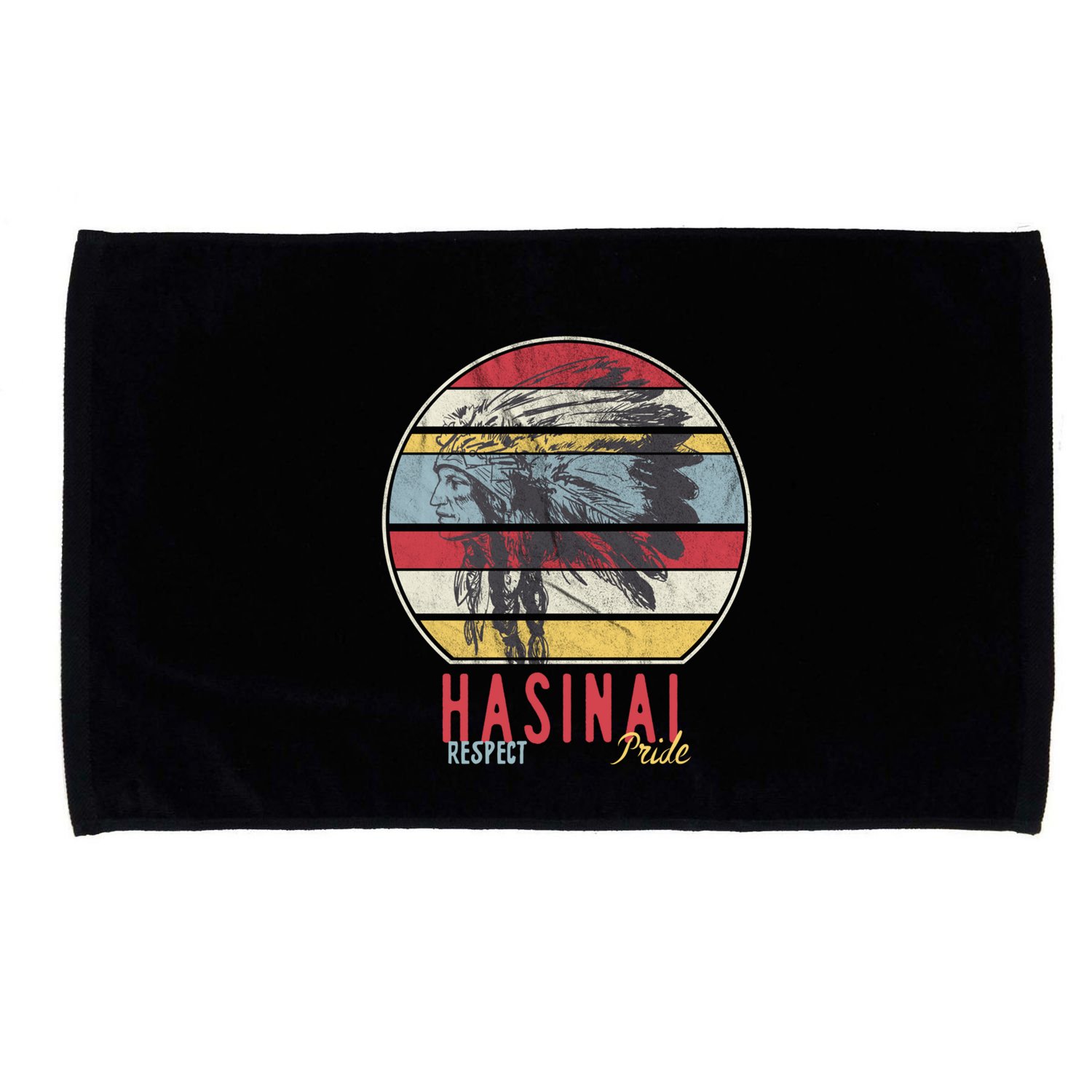 Hasinai Native American Indian Tribe Respect Pride Retro Sun Gift Microfiber Hand Towel