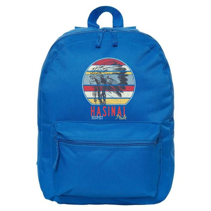 Hasinai Native American Indian Tribe Respect Pride Retro Sun Gift 16 in Basic Backpack