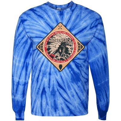 Hackensack Native American Indian Brave Strong Enemy Gift Tie-Dye Long Sleeve Shirt