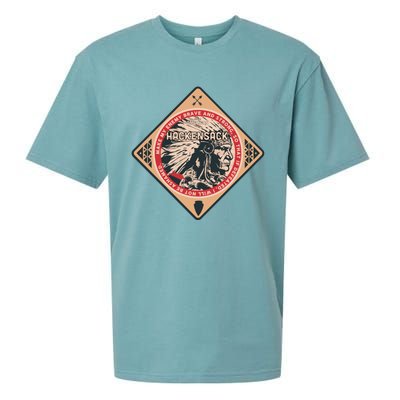 Hackensack Native American Indian Brave Strong Enemy Gift Sueded Cloud Jersey T-Shirt