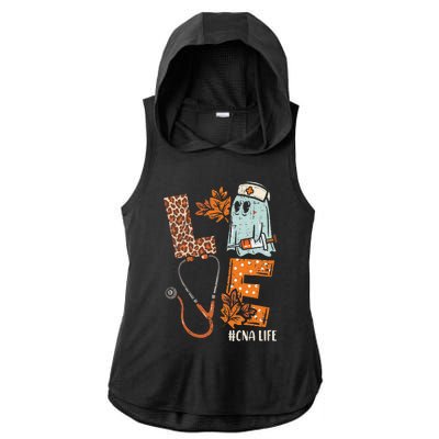 Halloween Nurse Assistant Love Cna Life Stethoscope Gift Ladies PosiCharge Tri-Blend Wicking Draft Hoodie Tank