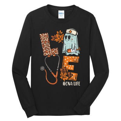 Halloween Nurse Assistant Love Cna Life Stethoscope Gift Tall Long Sleeve T-Shirt