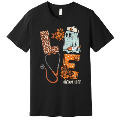 Halloween Nurse Assistant Love Cna Life Stethoscope Gift Premium T-Shirt