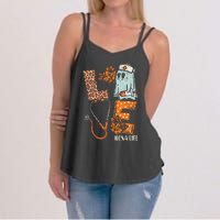 Halloween Nurse Assistant Love Cna Life Stethoscope Gift Women's Strappy Tank