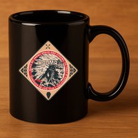 Houma Native American Indian Brave Strong Enemy Gift 11oz C Handle Ceramic Mug
