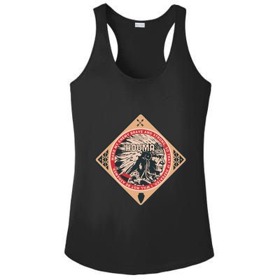 Houma Native American Indian Brave Strong Enemy Gift Ladies PosiCharge Competitor Racerback Tank