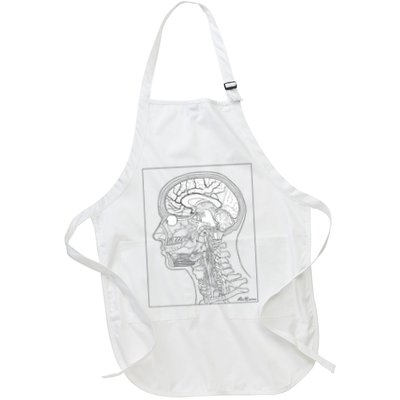 Head & Neck Anatomy  Full-Length Apron With Pockets