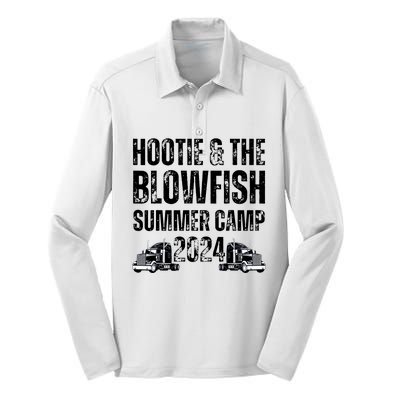 Hootie N Blowfish Summer Camp Vintage Silk Touch Performance Long Sleeve Polo