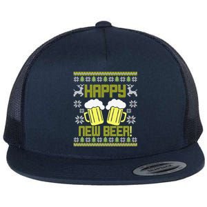 Happy New Beer! Gift Flat Bill Trucker Hat