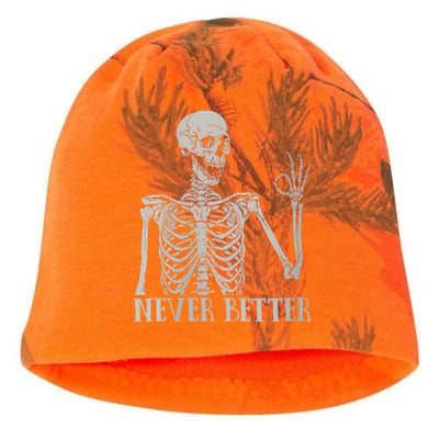 Halloween Never Better Skeleton Funny Skull Kati - Camo Knit Beanie