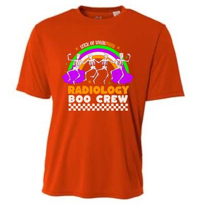 Halloween Nurse Boo Crew Radiology Nursing Dancing Skeleton Meaningful Gift Cooling Performance Crew T-Shirt