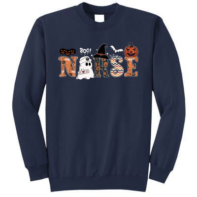 Halloween Nurse Boo Boo Crew Nurse Funny Ghost Gift Sweatshirt