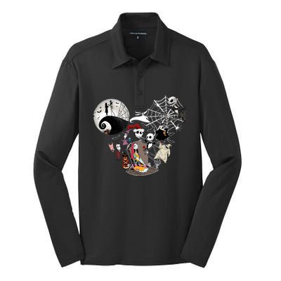 Head Nightmare Before Jack And Sally Halloween Oogie With Bash Silk Touch Performance Long Sleeve Polo