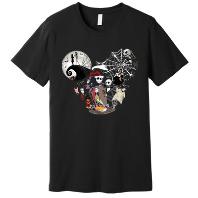 Head Nightmare Before Jack And Sally Halloween Oogie With Bash Premium T-Shirt