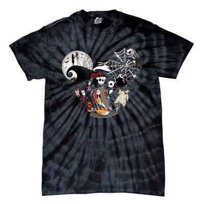 Head Nightmare Before Jack And Sally Halloween Oogie With Bash Tie-Dye T-Shirt