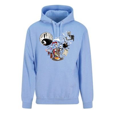 Head Nightmare Before Jack And Sally Halloween Oogie With Bash Unisex Surf Hoodie