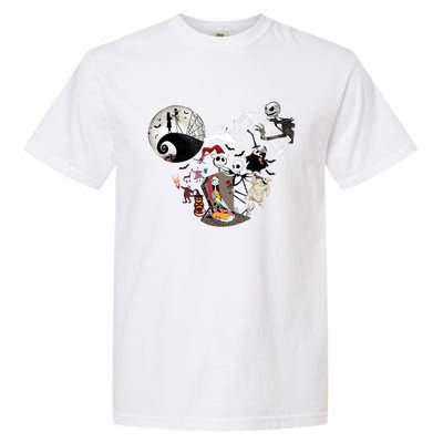 Head Nightmare Before Jack And Sally Halloween Oogie With Bash Garment-Dyed Heavyweight T-Shirt