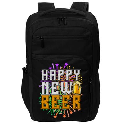 Happy New Beer New Year's Eve Beer Meaningful Gift Impact Tech Backpack